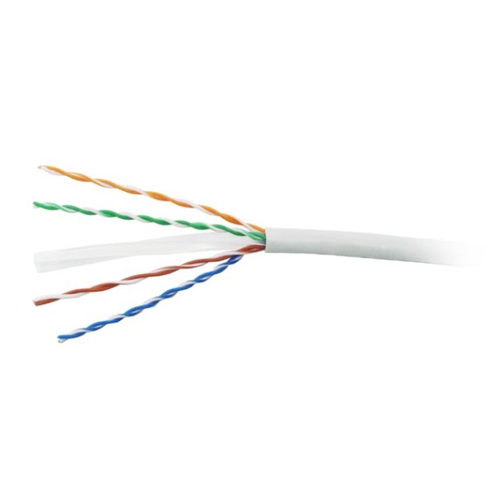 купить Hyperline UUTP4-C6-S23-IN-PVC-GY-305 (305 м) Кабель витая пара, неэкранированная U/UTP, категория 6 в Алматы