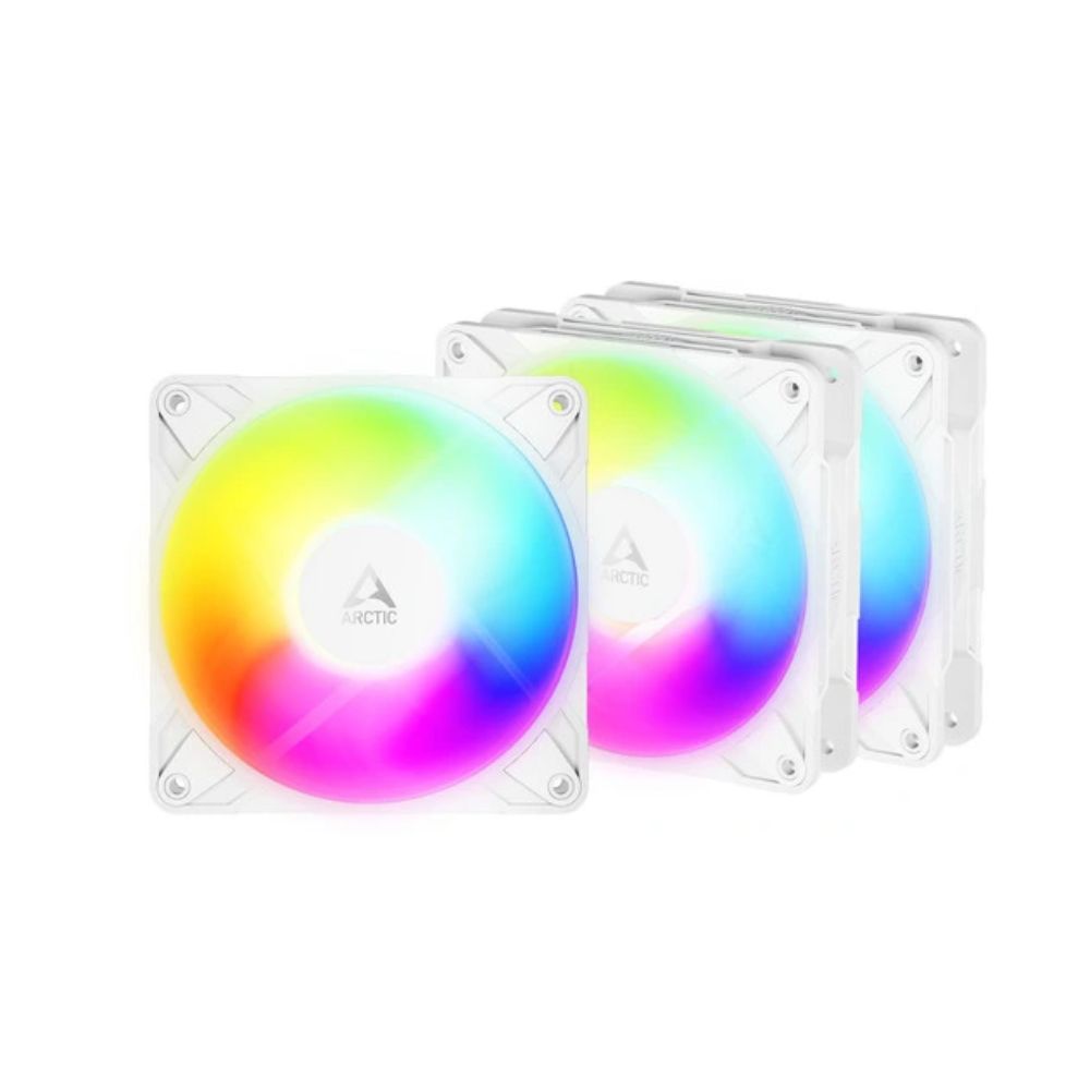 купить Кулер для корпуса ARCTIC P12 Pro Reverse ARGB 3 Pack (White), ACFAN00334A, 12cm, 500-3000rpm, 4Pin в Алматы