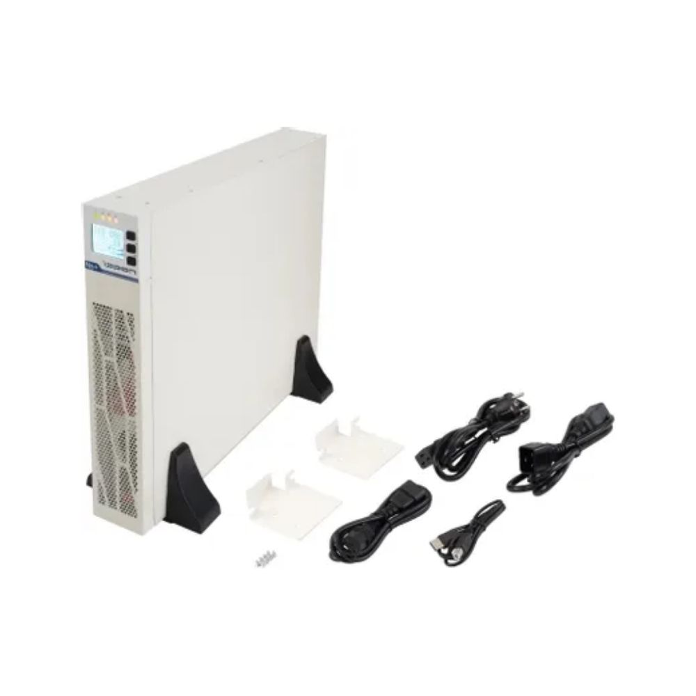 купить ИБП Ippon Na+ RTA 3000 3000W/Rack online/батарея 12V 4,8Ah*6/USB-B /RS-232/EPO/8 IEC/ЖК-дисплей/поддержка SNMP/Белый в Алматы