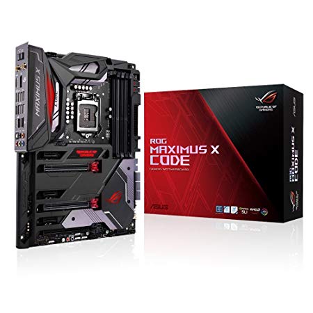 купить Материнская плата ASUS ROG MAXIMUS X CODE LGA1151 for 8th Generation Core&trade; Processors iZ370 4xDDR4 (4133 ОС) 2xM.2 Socket 3, 6xSATA3, Support Raid 0, 1, 5, 10,  2xPCIe3.0x16, 1xPCIe3.0x16 (x4 mode),  3xPCIe3.0/2.0x1 Поддержка NVIDIA&reg; 2-Way SLI&trade; Techn в Алматы