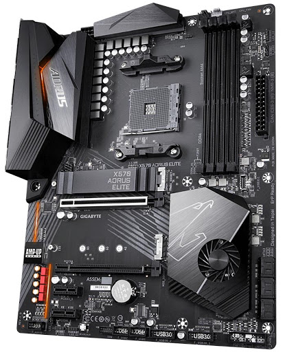 купить Сист. плата Gigabyte X570 AORUS ELITE 1.0, X570, AM4, 4xDIMM DDR4, 2xPCI-E x16, 2xPCI x1, 1xM.2, 6xSATA, HDMI, ATX BOX в Алматы
