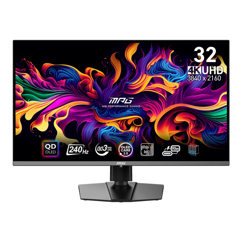 купить Монитор 31.5" MSI MPG 321URX QD-OLED 3840x2160 240Hz 0.03ms 250cd/m 1.5млн:1 2xHDMI 1xDP 4xUSB в Алматы