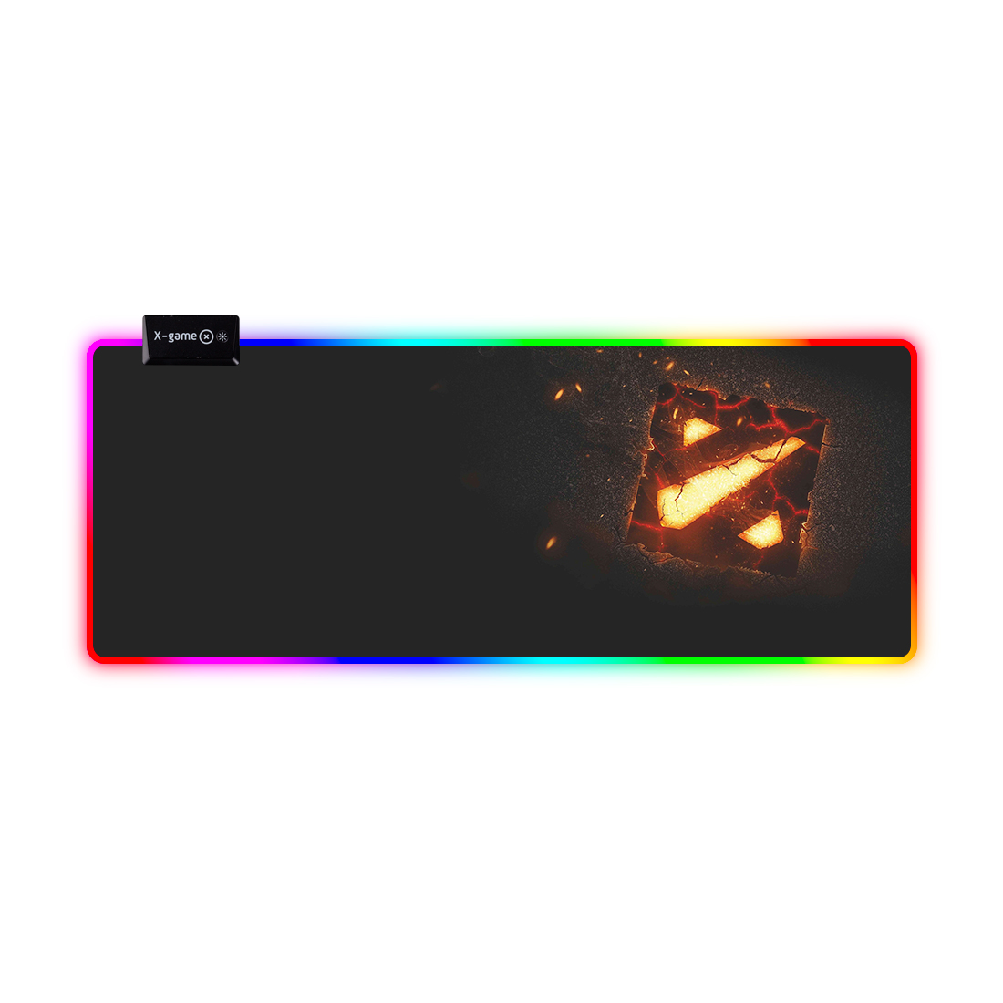 купить Коврик для компьютерной мыши, X-game, Dota 2 (Extra Large), 295 x 770 x 4мм Резиновая основа, Тканевая поверхность, Склеивание, Гладкая поверхность, Чёрный в Алматы