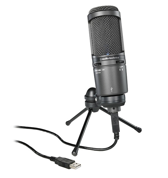 купить Студийный микрофон Audio-Technica AT2020USB+ черный в Алматы