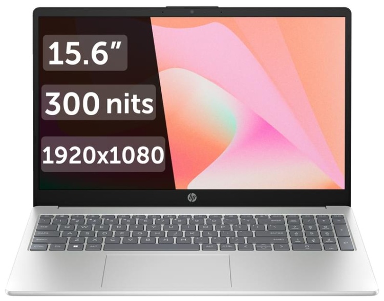 купить Ноутбук HP 15-fc0057ci15.6* FHD AMD Ryzen&trade; 5-7520U/16Gb/SSD 512Gb/AMD Radeon&trade; Graphics/Silver/Dos(A19W9EA) в Алматы