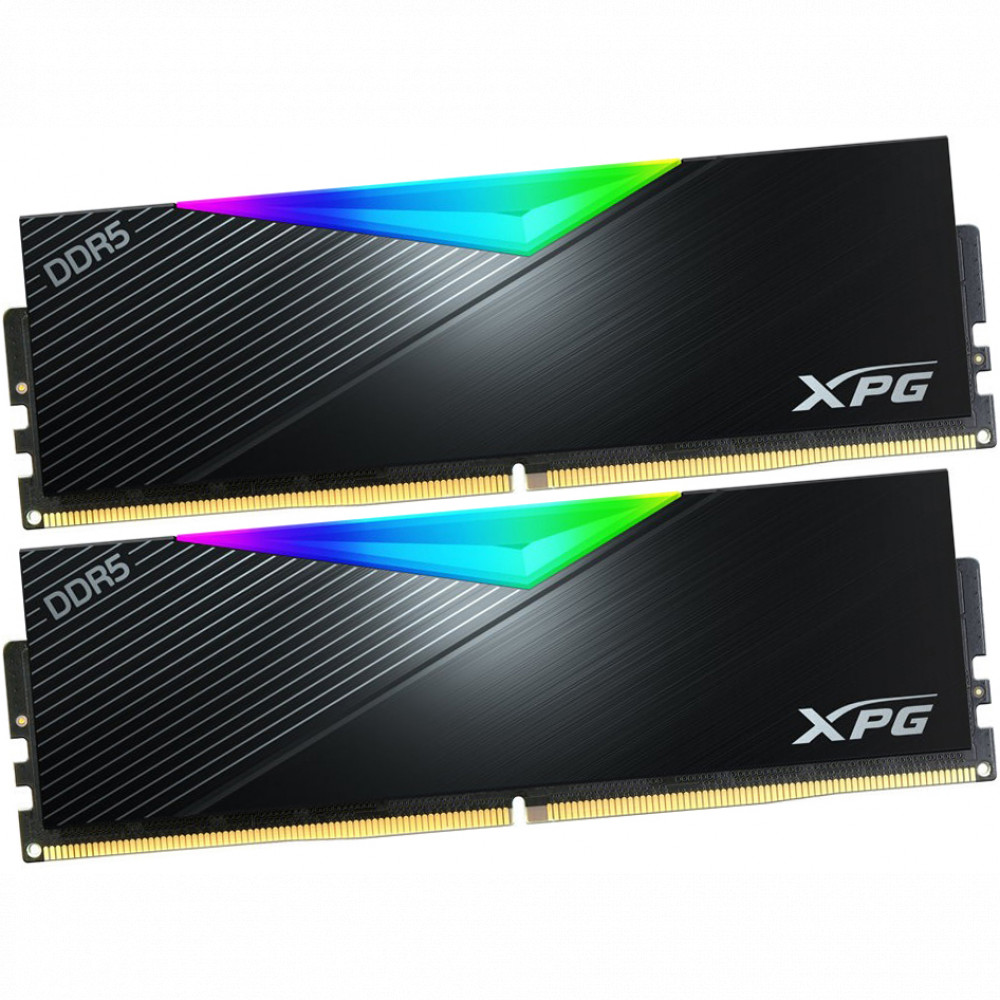 купить ОЗУ ADATA XPG Lancer 32Gb (16x2) 5200MHz DDR5 DIMM, CL38, 1.25v, AX5U5200C3816G-DCLABK в Алматы