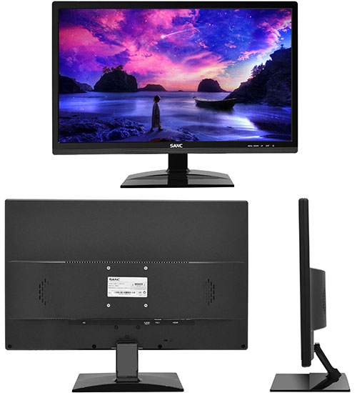 купить Монитор 21.5* Sanc M2292A, 1920x1080 (LED), 5ms, 180 cd/m2, 1000:1, D-Sub/HDMI в Алматы