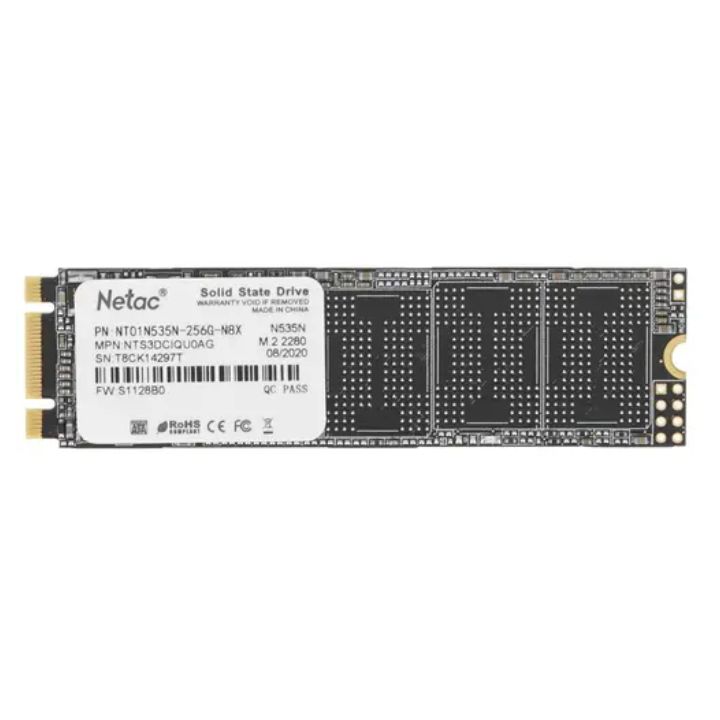 купить Твердотельный накопитель SSD 256Gb, M.2 2280, Netac N535N, 3D TLC, 540R/490W в Алматы