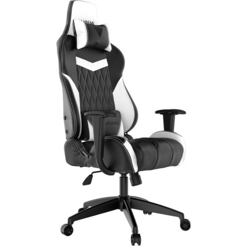 купить Игровое кресло GAMDIAS ACHILLES E2 L BW <White, спинка:86см, наклон: 150, нагрузка: до 200кг> v2 в Алматы