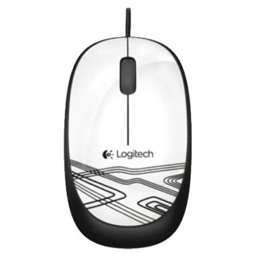 купить Мышь Logitech M105 White (белая с рисунком, оптическая, 1000dpi, USB, 1.5м) в Алматы