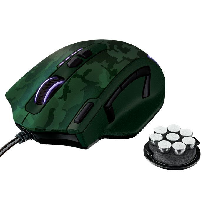 купить Мышь игровая Trust GXT155C GAMING MSE-CAMO зеленый в Алматы