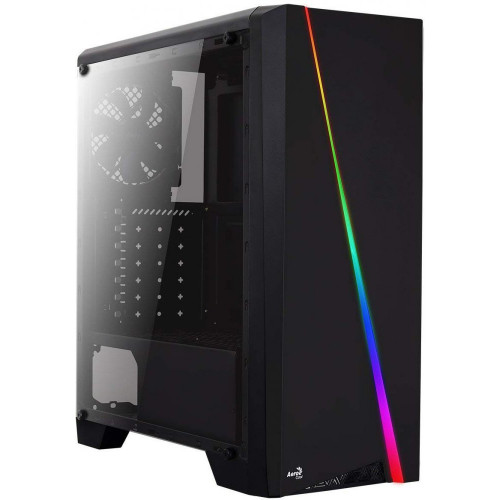 купить Кейс Aerocool Cylon Tempered Glass, ATX/mATX/ USB 1*3.0/2*2.0, HD-Audio+Mic Черный в Алматы