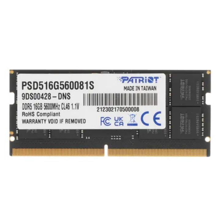 купить Модуль памяти PATRIOT Memory Signature PSD516G560081S DDR5 16GB 5600MHz в Алматы