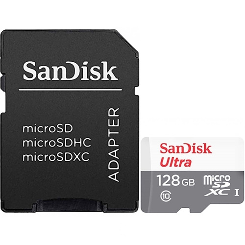 купить SANDISK 128GB Ultra microSDHC+SD Adapter в Алматы