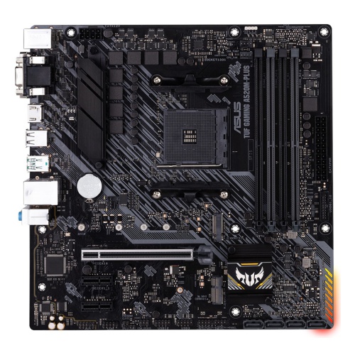 купить Материнская плата ASUS TUF GAMING A520M-PLUS AMD A520 AM4 4xDDR4 4xSATA3 RAID M.2 DSub DVI HDMI mATX в Алматы