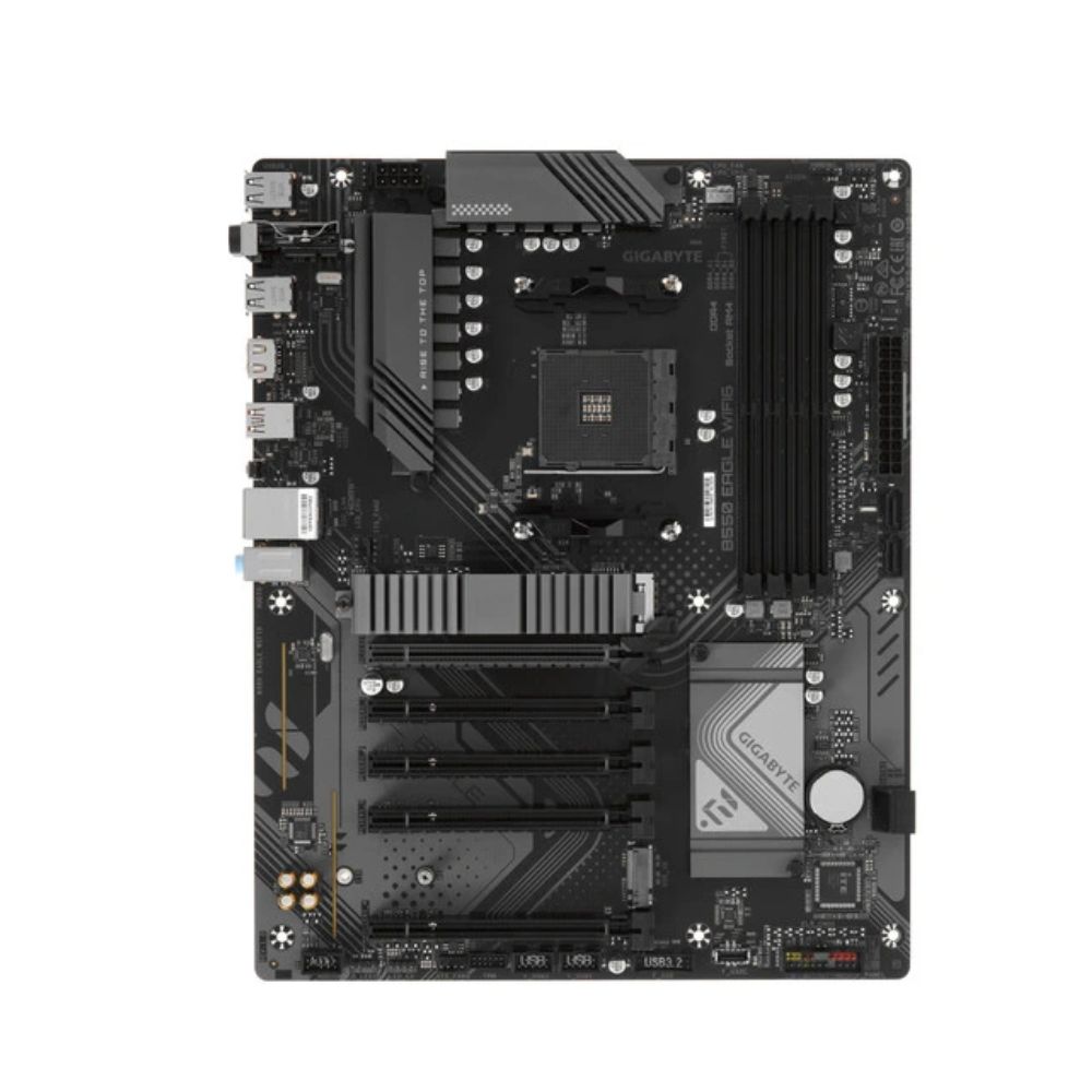 Купить Матплата Gigabyte B550 Eagle WiFi6, AM4, ATX, 4DDR-4, 5xPCI-Ex16, 4SATA, 2xM.2, HDMI, 15USB в Алматы