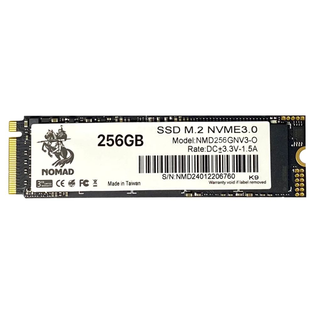 купить 256GB SSD NOMAD M.2 2280 PCIe3.0 NVMe R2400MB/s W940MB/s NMD256GNV3-O в Алматы