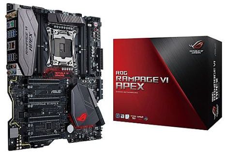 купить Сист. плата Asus RAMPAGE VI APEX, X299, S2066, 4xDIMM DDR4, 4xPCIe x16, PCIe x4, 2xROG DIMM.2, 4xM.2, Wireless, BT, EATX в Алматы
