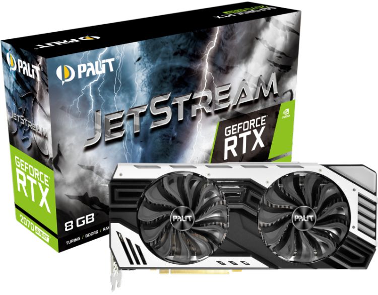 купить Видеокарта, PALIT, RTX2070 SUPER JS 8G (4710562240993), NE6207SS19P2-1040J, GDDR6, 256bit,DVI, 3-DP, HDMI, Цветная коробка в Алматы