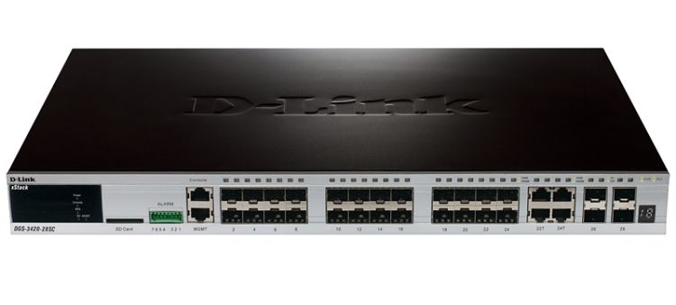 купить D-Link DGS-3420-28SC/B1A Комм-р управ-й гигабитный 28 порт /  в Алматы