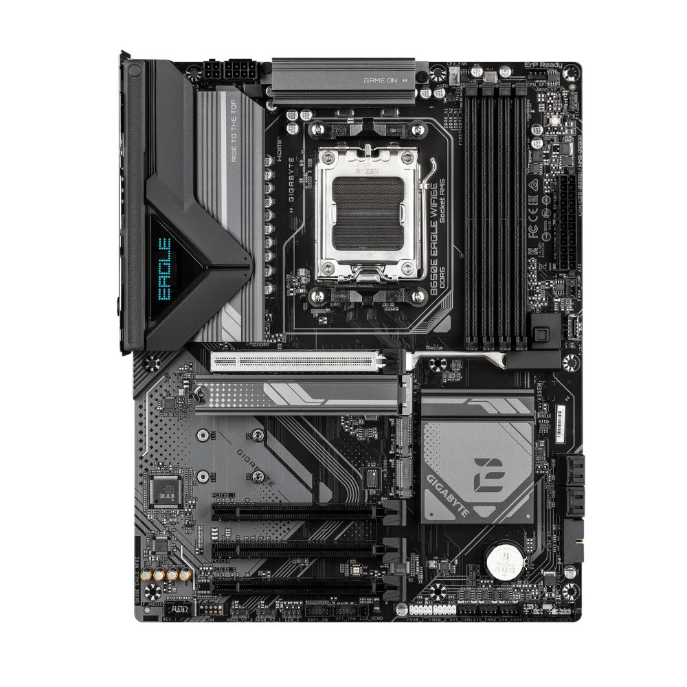 Купить Матплата Gigabyte B650E Eagle WF6E, AM5, ATX, 4DDR-5, 4хPCI-Ex16, 4SATA, 3xM.2, HDMI, DP, 16USB в Алматы