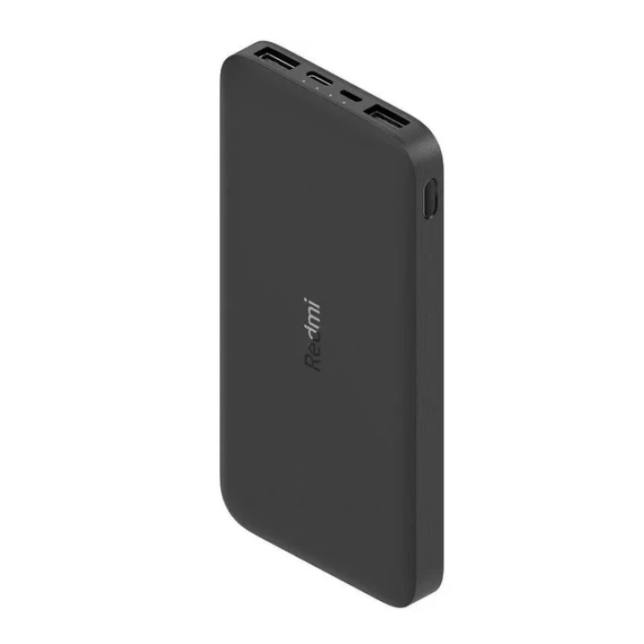 купить Портативное зарядное устройство, Xiaomi, Redmi Power Bank 10000mAhPB100LZM, Выход USB: 2*1.5A, Индикатор заряда батареи, Черный в Алматы