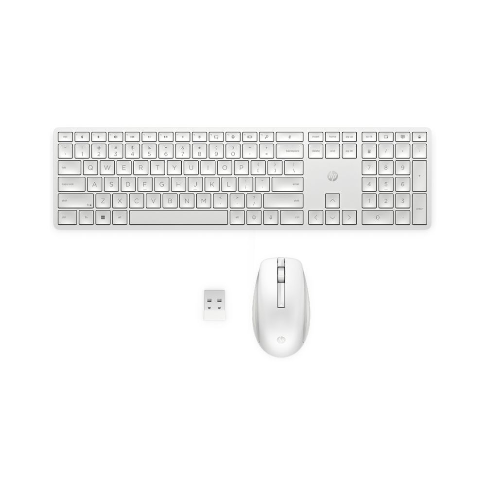 купить Клавиатура и манипулятор HP Europe 655 Wireless KB/MSE Combo WHT (860P8AA#B15) в Алматы
