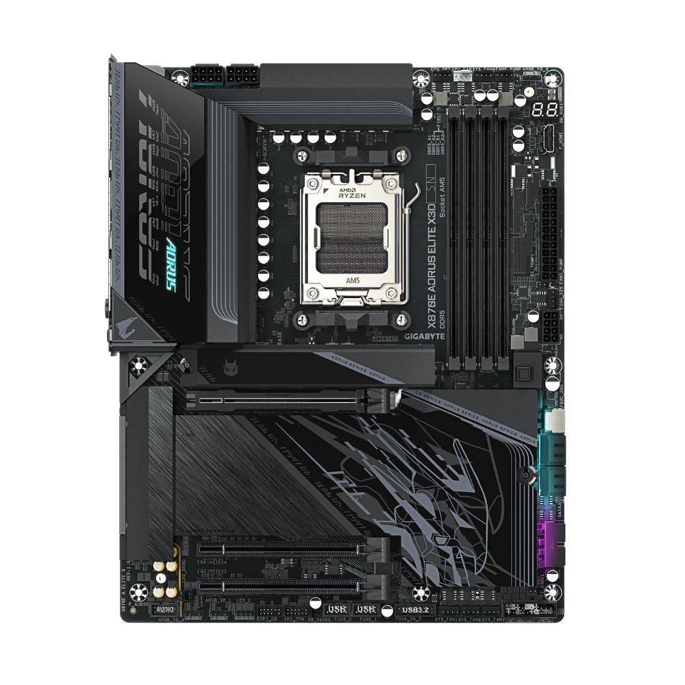 купить Материнская плата GIGABYTE X870E AORUS ELITE X, AM5, X870, 4xDDR5, 2xHDMI+2xUSB4,, 4xM.2, WiFi 7,ATX в Алматы