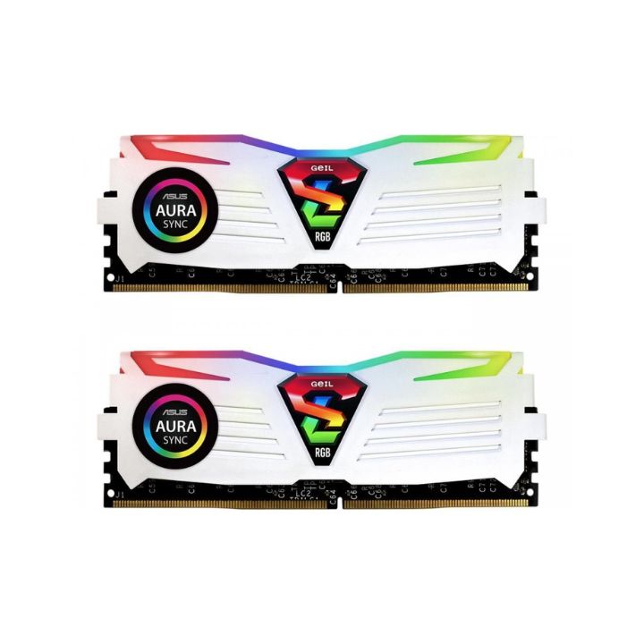 купить Оперативная память 16GB Kit (2x8GB) GEIL DDR4 3000MHz SUPER LUCE RGB WHITE GLWS416GB3000C16ADC в Алматы