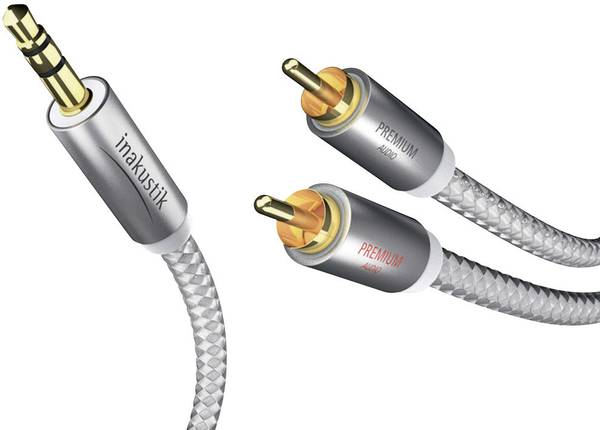 купить inakustik Кабель MiniJack-2RCA Premium 1.5m EAN:4001985507887 в Алматы