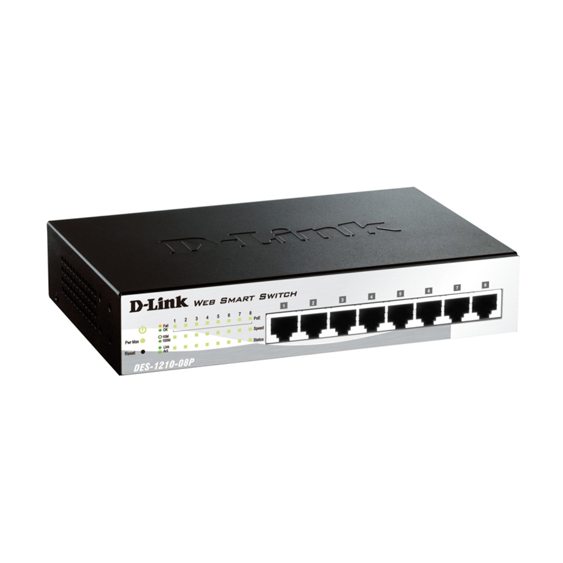 купить Коммутатор D-Link DES-1210-08P WEB Smart III Switch with 8 PoE ports 10/100Mbps в Алматы