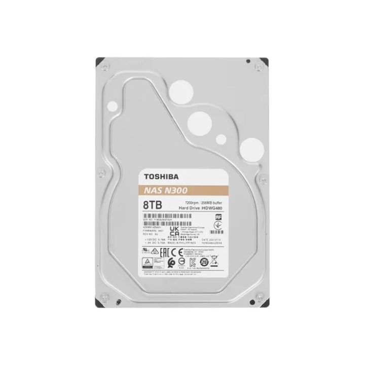 купить Жёсткий диск HDD 8Tb SATA 6Gb/s Toshiba N300 HDWG480UZSVA 3.5" 7200rpm 256Mb в Алматы