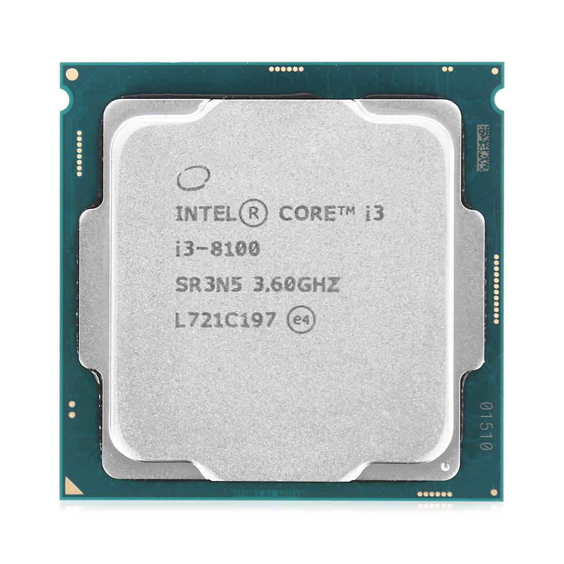 купить CPU Intel Core i3 8100 3,6 GHz 6Mb 4/4 Core Coffe Lake 65W FCLGA1151 Tray                                                                                                                                                                                  в Алматы