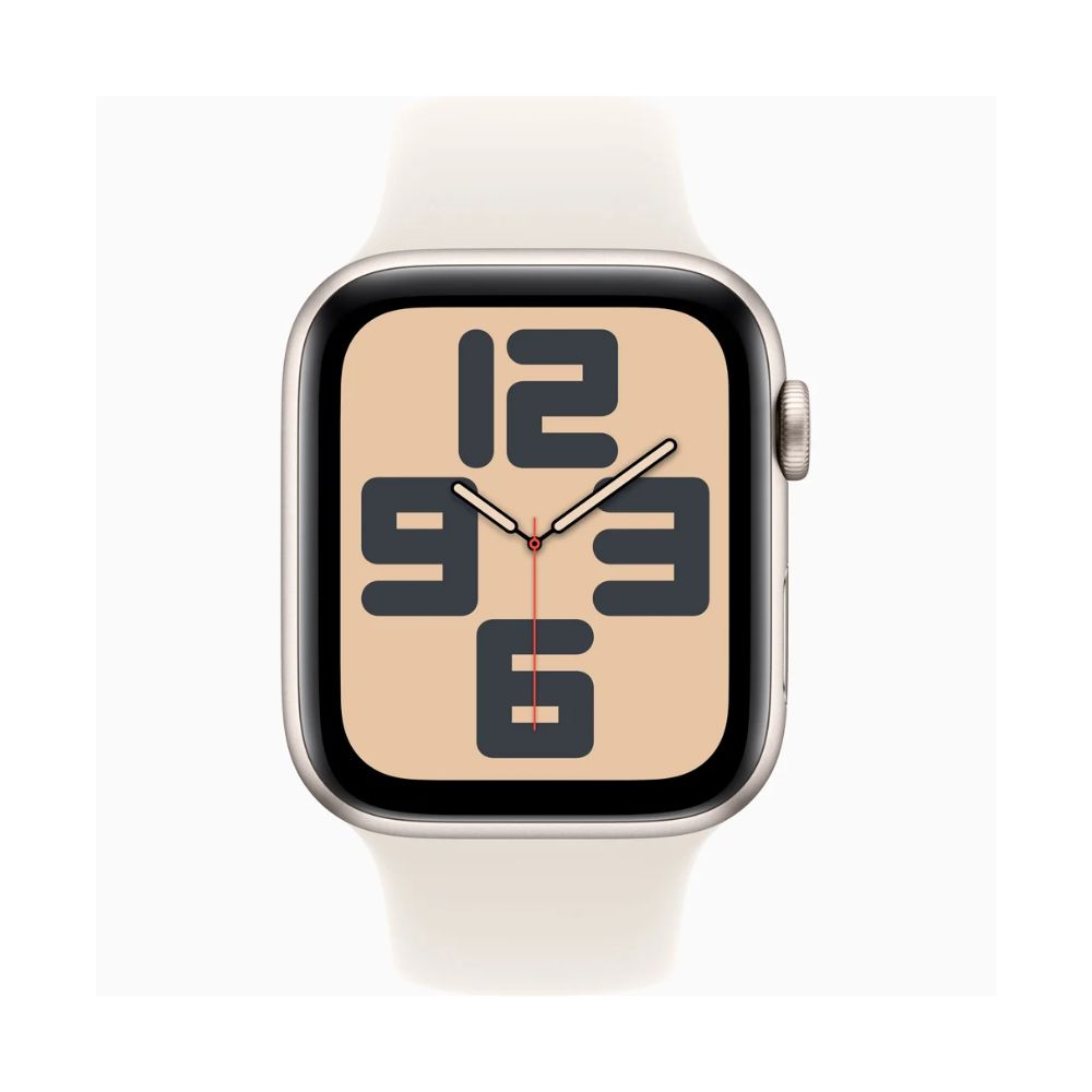 купить Смарт часы Watch SE GPS 44mm Starlight Aluminium Case with Starlight Sport Band S/M (MXEU3QI/A) в Алматы