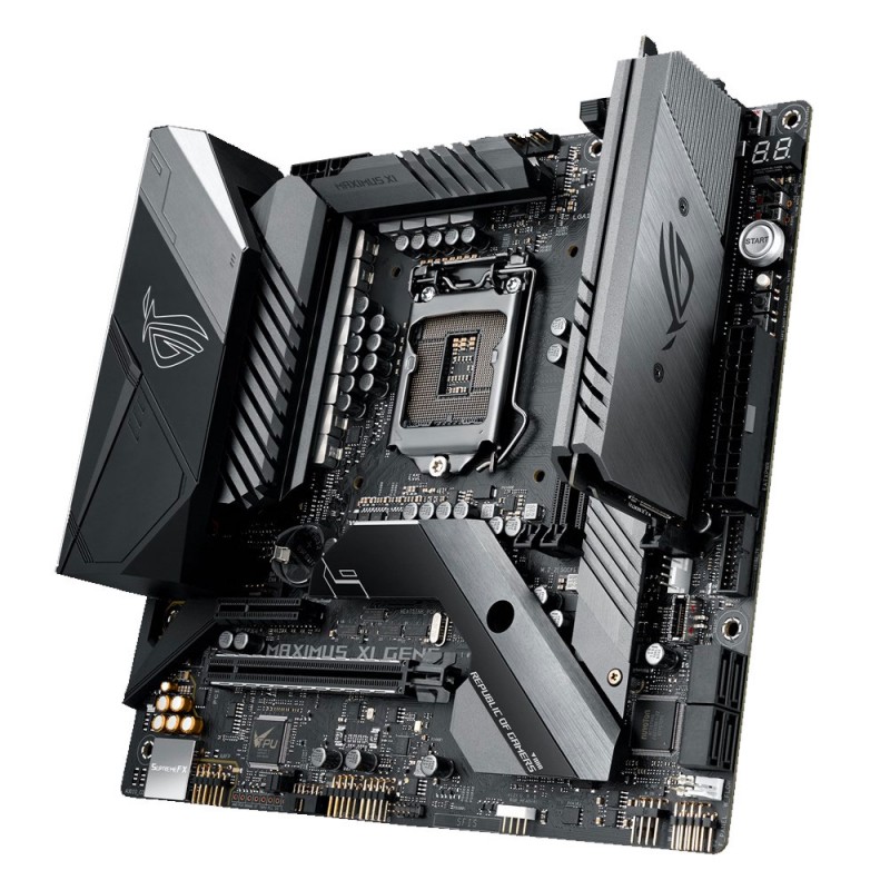 купить Сист. плата Asus ROG MAXIMUS XI GENE, Z390, S1151, 2xDIMM DDR4, PCI-E x16, PCI-E x4, 2xM.2, 4xSATA, 2 x ROG DIMM.2, HDMI в Алматы