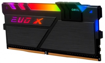 купить Оперативная память  8GB GEIL DDR4 PC4-33000 4133MHz EVO X II Black с RGB подсветкой 19-26-26-46 GEXSB48GB4133C19BSC Retail Pack в Алматы