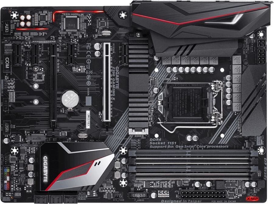 купить Материнская плата, Gigabyte, Z390 GAMING X (4719331804367), LGA1151, iZ390, 4xDDR4 2666, 6xSATA3, 2xM2.0, Raid, 1xDVI-D, 1xHDMI, 3xPCI-Ex16, 3xPCI-Ex1, ATX в Алматы