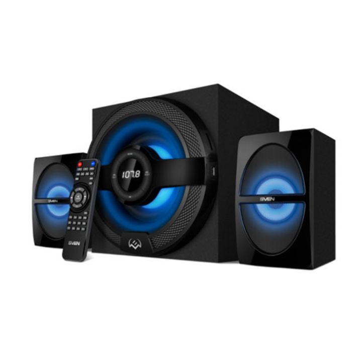 купить SVEN Колонки MS-1821, black (44W, Bluetooth, FM, USB/SD, Display, RC) в Алматы