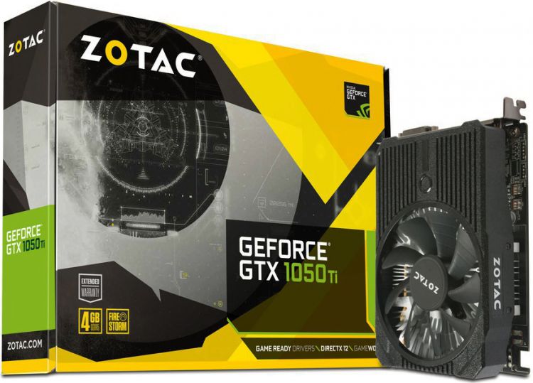 купить Видеокарта ZOTAC GTX1050Ti Mini 4Gb 128bit GDDR5 DisplayPort HDMI DVI HDCP Lite Pack (ZT-P10510A-10L)                                                                                                                                                      в Алматы