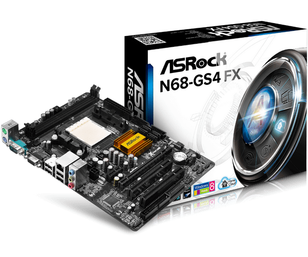 купить Мат. плата ASRock N68-GS4 FX (RTL) SocketAM3+ в Алматы
