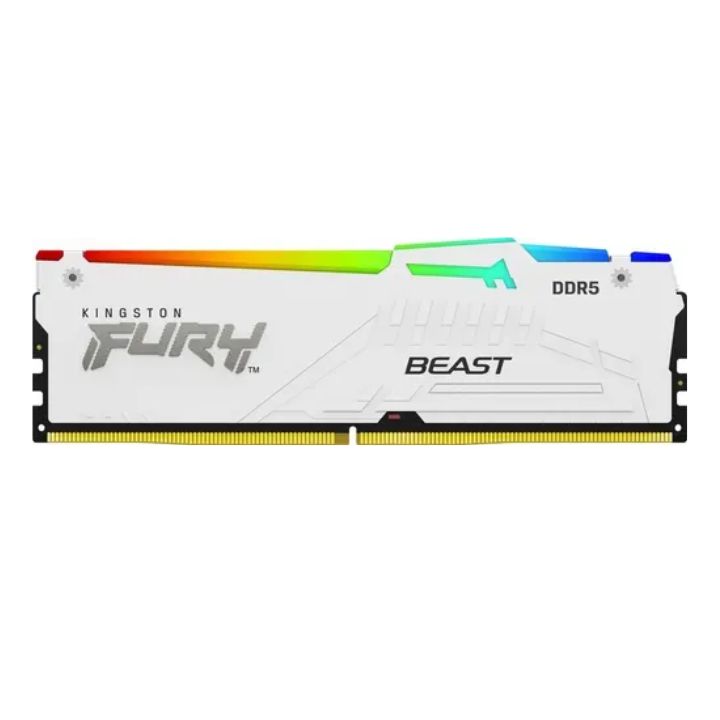 купить Модуль памяти Kingston FURY Beast White RGB XMP KF552C40BWA-16 DDR5 16GB 5200MHz в Алматы