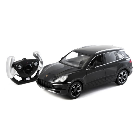 купить Радиоуправляемая машина, RASTAR, 42900B, 1:14, Porsche Cayenne Turbo, Пластик, 27 Mhz, Чёрный в Алматы