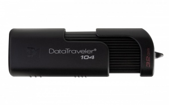 купить USB-накопитель, Kingston, DT104 32GB, USB 2.0, 480 Мбит/сек, Чёрный в Алматы