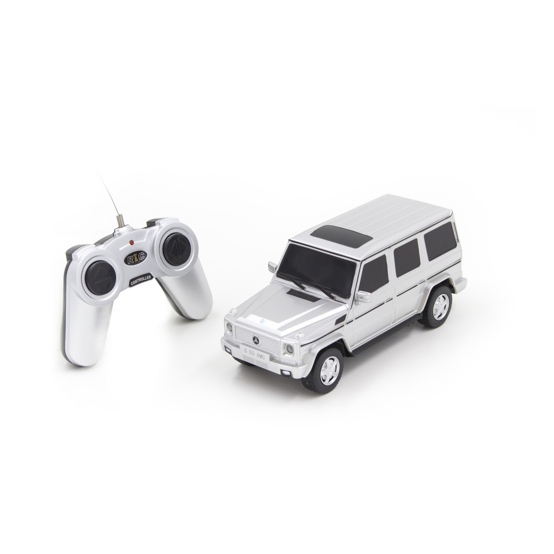 купить Радиоуправляемая машина, RASTAR, 30500S, 1:24, Mercedes-Benz G55 AMG Gel?ndewagen, Пластик, 27 MHz, Серебристый в Алматы