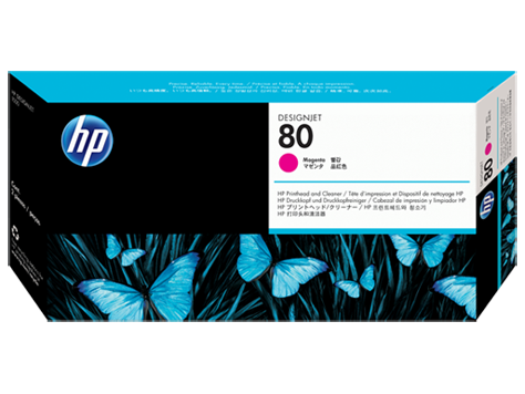 купить Картридж струйный HP C4822A, №80 Пурпурный, для HP DesignJet 1000/1000+ семейства в Алматы