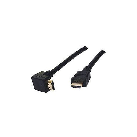 купить Кабель HDMI Cablexpert CC-HDMI490-6, 1.8м, v1.4, 19M/19M, углов. разъем, черный, позол.разъемы, экра в Алматы
