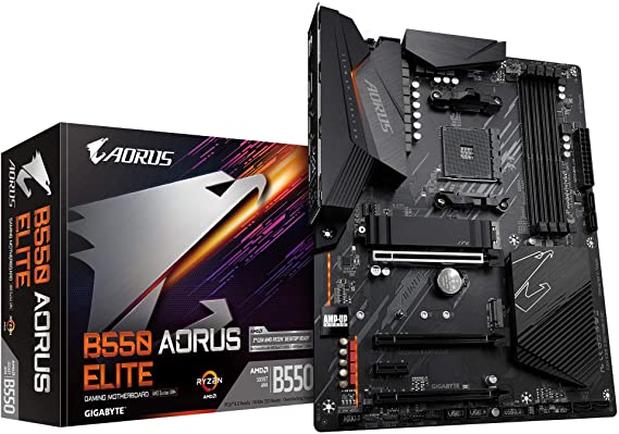 купить Материнская плата Gigabyte B550 AORUS ELITE AM4 4xDDR4 4xSATA RAID 2xM.2 HDMI DP ATX в Алматы