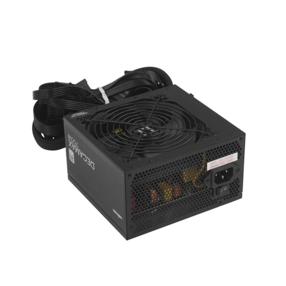 Купить БП ATX 700W Zalman Decamax ZM700-LX3, Plus, 24 4/20 4 8/24 8 8, 12cm, 2x6 2p 16p PCI-E ZM700-LX3 в Алматы