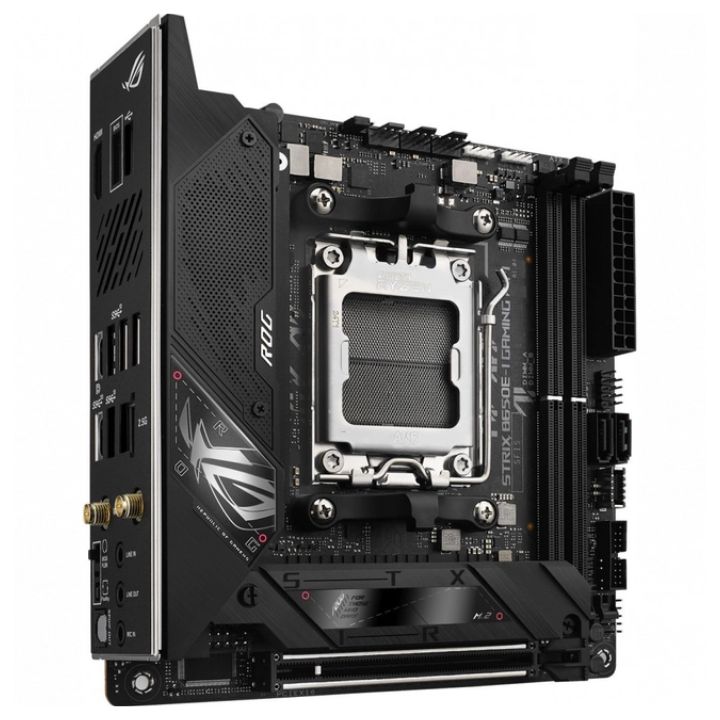 купить Материнcкая плата ASUS ROG STRIX B650E-I GAMING WIFI sAM5 B650 2xDDR5 M.2 USB HDMI WiFi BT mITX в Алматы