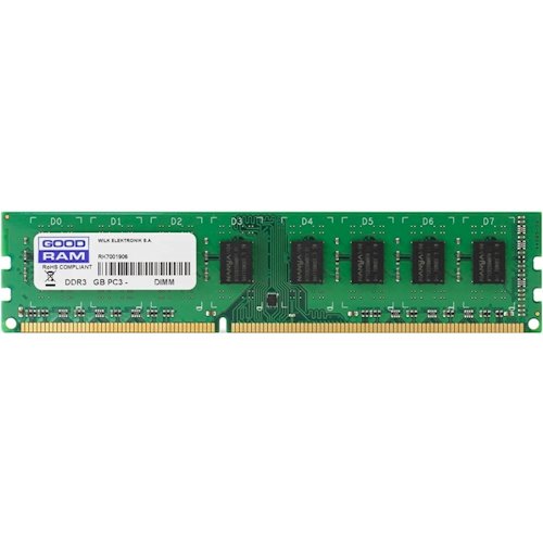 купить Оперативная память 8Gb DDR3 1333Mhz GOODRAM PC3-10600 CL9 GR1333D364L9/8G в Алматы